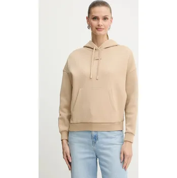 Dámská mikina Mikina Armani Exchange dámská, zelená barva, s kapucí, hladká, XW000745 AF16134 XW000745.AF16134 01A, vel. XS