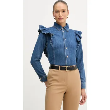 Dámská košile Bavlněná košile Sisley 53GELQ09N námořnická modř 59X, vel. XS