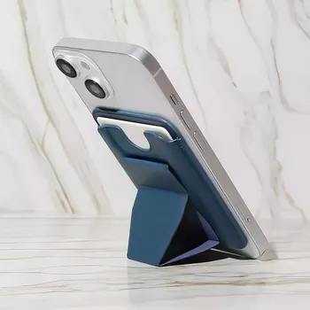 Pouzdro na mobilní telefon Pouzdro na kreditní karty (samolepící) s funkcí stojánku, tmavě modrá