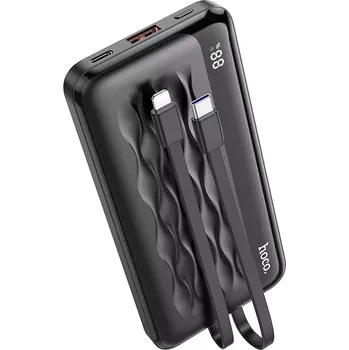 Powerbanka Externí baterie POWER BANK Hoco J90A, 10000mAh ,PD 20W, QC 3.0, 1x USB, USB Typ C, Micro USB, barva černá