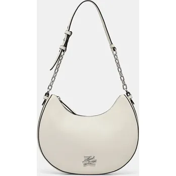 Kabelka Kožená kabelka Karl Lagerfeld Karl Lagerfeld x Paris Hilton B1W30270 bílá 00X, vel. ONE SIZE