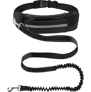 Vodítko pro psa Nuxie Ledvinka s vodítkem pro psa, černá