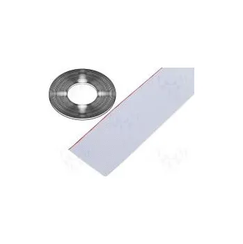 elektrický kabel Vodič plochý kabel 1,27mm licna Cu 14x26AWG PVC šedá 30,5m