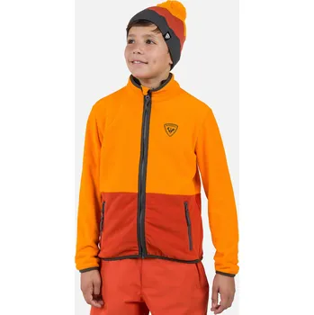 Chlapecká mikina Dětská Fleecová mikina ROSSIGNOL JR STRAWPILE FLEECE FZ RLNYL03_41Q – Oranžová 14