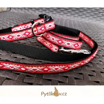 Obojek pro psa Obojek a vodítko pro psy Aristokrat S - 21cm-29cm/15mm/150cm nylon Smarti fashion (Obojek a vodítko pro psy - Aristokrat S - 21cm-29cm/15mm/150cm Smarti fashion)