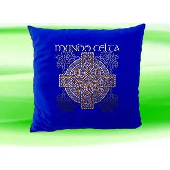 Dekorativní polštářek Polštářek MUNDO CELTA modrý (polštář 35x35 cm )