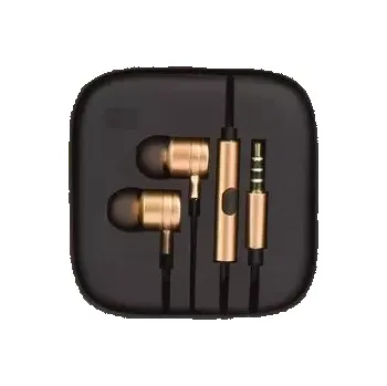 Sluchátka Hands Free MI 3,5 mm jack, barva zlatá