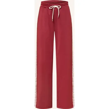 Oh April Dámské Tepláky Kael S Pruhy, tmavě červená, 36