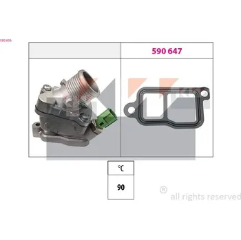 Těsnění motoru Termostat, chladivo KW 580 606