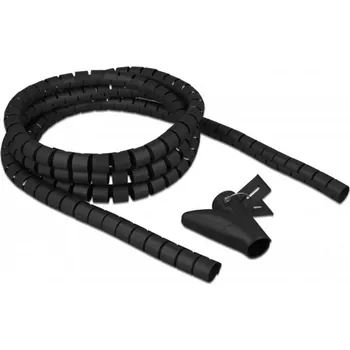 Delock spirálová hadice polyetylén černá (Ø x d) 20 mm x 2.5 m 1 ks 18836