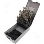 Sada vrtáků do kovu vybrušovaná rychlořezná ocel HSS-G 25ks