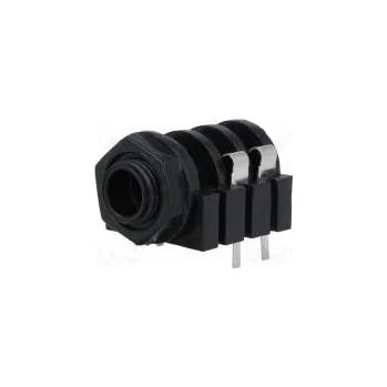 Elektrická zásuvka Zásuvka Jack 6,3mm zásuvka mono s vypínačem do panelu THT