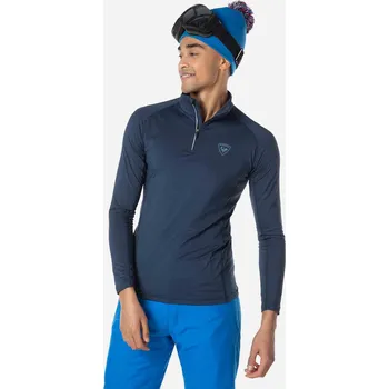 Pánské Termo tričko ROSSIGNOL CLASSIQUE 1/2 ZIP RLMML07_715 – Tmavě modrá L
