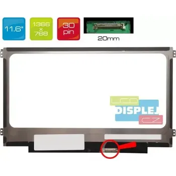 Náhradní displej pro notebook LCD displej display Asus ChromeBook CZ1104C 11.6" 1366x768 WXGA HD LED 30pin Slim matný povrch