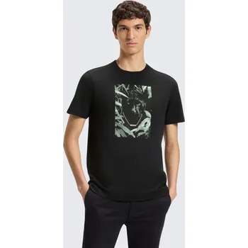 Pánské tričko Pánské tričko BOSS Orange Te_Animali 50546362 černé Velikost: S
