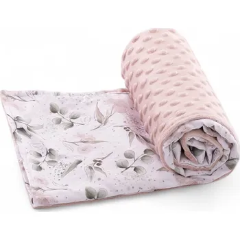 Dětská deka MIMOUŠEK Deka pro miminko Eucalyptus růžový