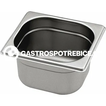 Gastronorm GN 1/6 (h=200 mm) nerezová plná s uchy