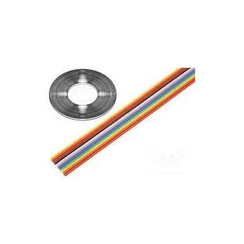 elektrický kabel Vodič plochý kabel 1,27mm licna Cu 14x28AWG PVC 300V 30,5m