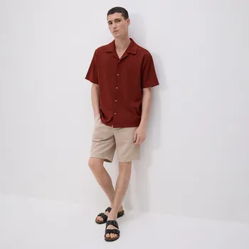 Dámské kraťasy Reserved - Teplákové šortky regular fit - béžová - 3824C-08X - 3824C-08X-XS