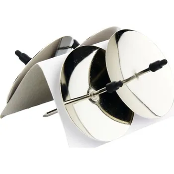 Vánoční svícen SEIZIS Bodec na svíčku, pr.5cm, 4ks, kov, stříbrný