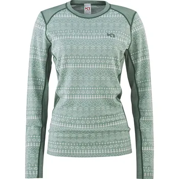 Dámské tričko Dámské Termo tričko KARI TRAA MAUD LONGSLEEVE 623290-SAGE – Zelená M