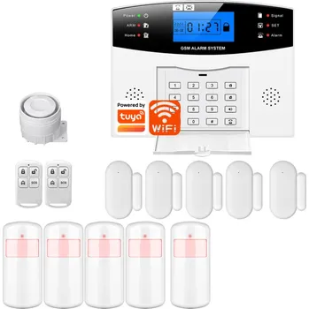 Sada domovního alarmu MXM Chytrý zabezpečovací systém – 4,3″ dotyková obrazovka, WiFi + 4G, Tuya Smart Life