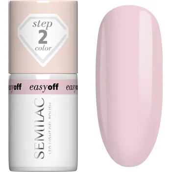Lak na nehty Semilac Easy Off Step 2 gelový lak na nehty s použitím UV/LED lampy odstín Pink Marshmallow 7 ml