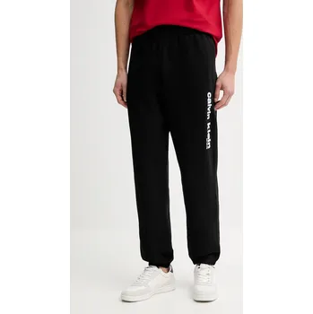 Tepláky Calvin Klein pánské, černá barva, s potiskem, LV14LE252G 99X, vel. S
