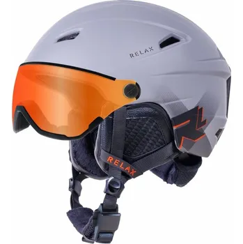 RELAX lyžařská helma STEALTH šedá matná Velikost: L
