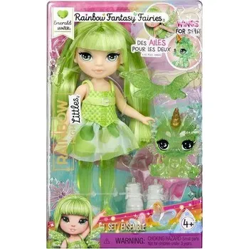MGA Rainbow High Malá sestřička víla - Emerald (Green)