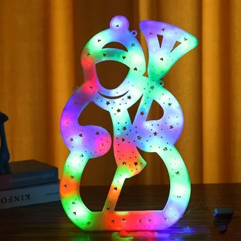 Vánoční dekorace eCa Vánoční závěsná LED Sněhulák 42 x 25 cm, IP20 multikolor