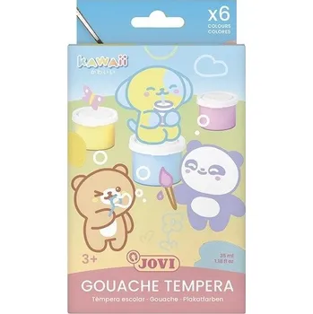 Vodová barva JOVI Kawaii temperové barvy 5 x 35 ml + štětec