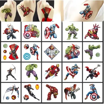 Odstranitelné tetování Dětské dočasné tetování - 20 ks - MARVEL AVENGERS (Značka: SPADABRAVO)