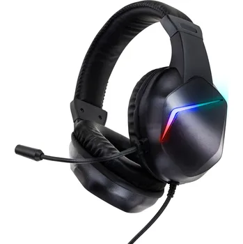 Sluchátka Vergionic 7303 Herní sluchátka s mikrofonem 5.1 LED RGB černé
