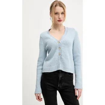 Dámský svetr Kardigan Abercrombie & Fitch dámský, modrá barva, KI150-5199 KI150.5199.220 50X, vel. XS