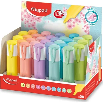 Zvýrazňovač Zvýrazňovač Maped Fluo Peps Pastel Žlutá