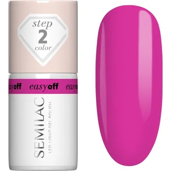 Přípravek na nehty Semilac Easy Off Step 2 gelový lak na nehty s použitím UV/LED lampy odstín Magenta Crush 7 ml
