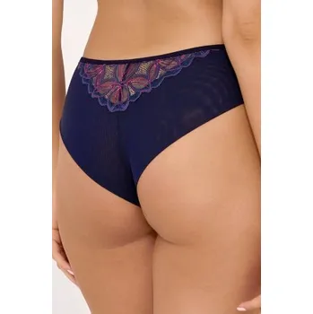 Kalhotky Brazilky Ava Lingerie 2182/B Navy Blue Tmavěmodrá-růžová XL