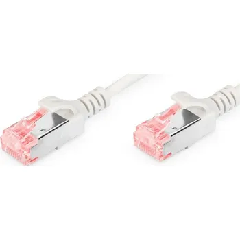 Počítačové příslušenství Slim RJ45-RJ45 patch kabel, Cat. 6, U/FTP, AWG 28/7, LSOH, 10 m, šedý