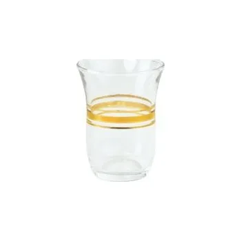 Sklenice Čajová sklenička Filiz zlaté pruhy 0,95 dc