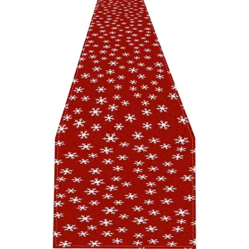 Vánoční dekorace APT BQ88 Vánoční běhoun na stůl 275 x 33 cm červený