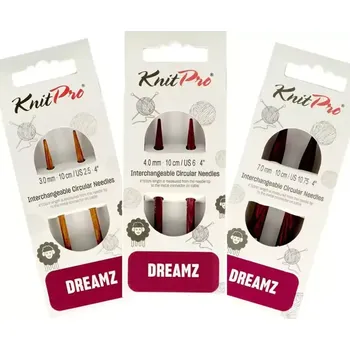 Jehlice KnitPro Dreamz kruhové výměnné dlouhé 10Cm (KnitPro Special Needles 10Cm)