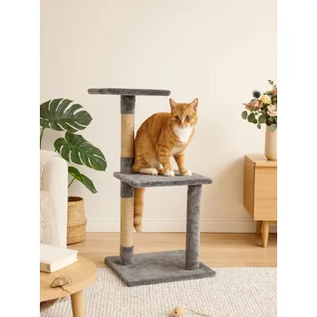 Sinsay - Škrabadlo pro kočky s pelíškem - šedá - 714HJ-09X - 714HJ-09X-ONE