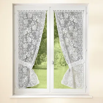Záclona Blancheporte Krajková záclona, sada 2 ks bílá 60x160 cm