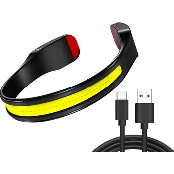 Čelovka Bailong 08352 LED Čelovka COB, IPX6, 350lm, černá