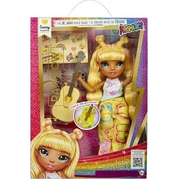 MGA Rainbow High Junior Fashion panenka v rockové kapele - Sunny
