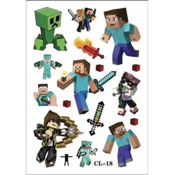 Tetování Dětské dočasné tetování - MINECRAFT (B) (Značka: TAKARA TOMY)
