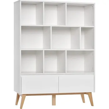 regál Regál / knihovna Pinio Swing - široký, bílý