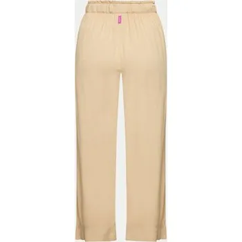 Dámské kalhoty Deha Kalhoty z materiálu A00635 Béžová Regular Fit L