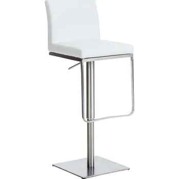 Barová židle LRCZ Barová židle Panama v kožence Barva: šedá, Barva rámu: černá